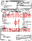 Insurance Certificate